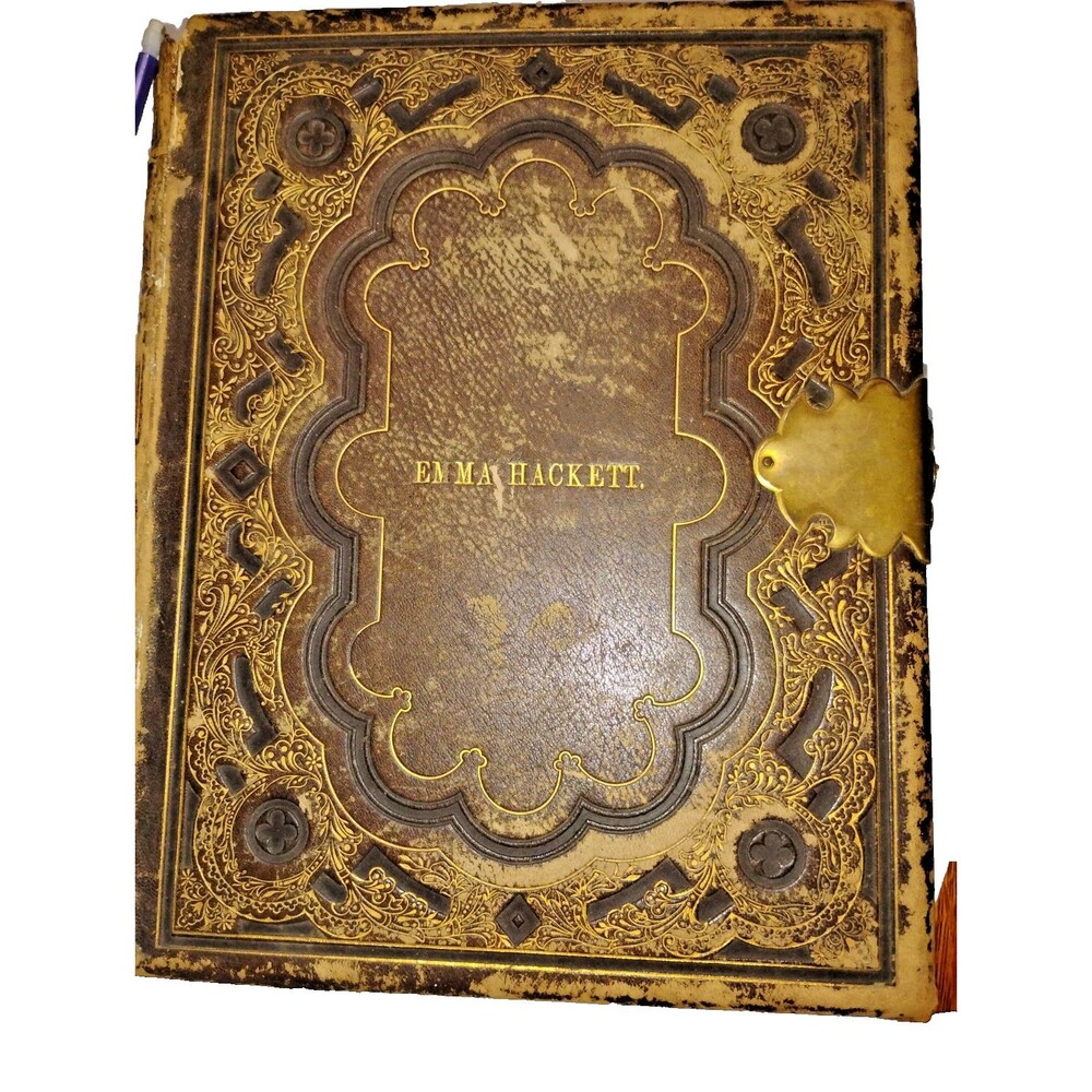 Antique 1871 Comprehensive Bible A Emma Hackett Apocrypha Camden NJ Wayne PA